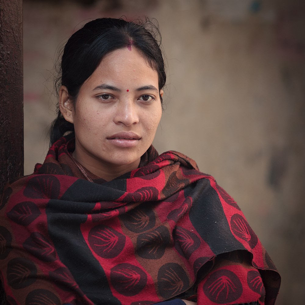 Young Lady in Kathmandu, photo